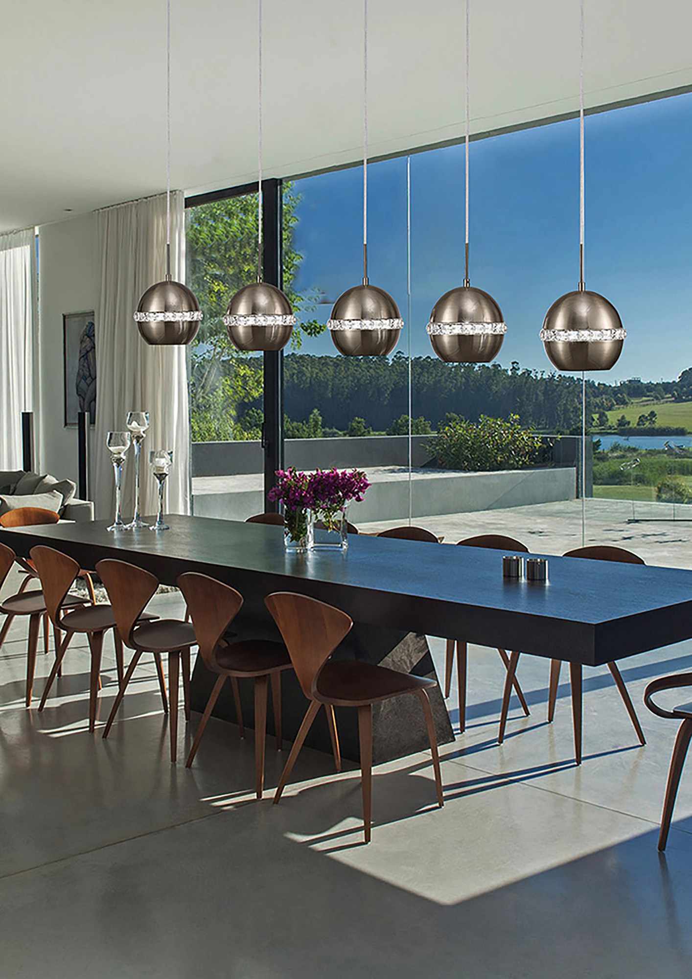 Andrea Crystal Ceiling Lights Diyas Single Crystal Pendants Andrea Crystal Ceiling Lights Diyas Single Crystal Pendants